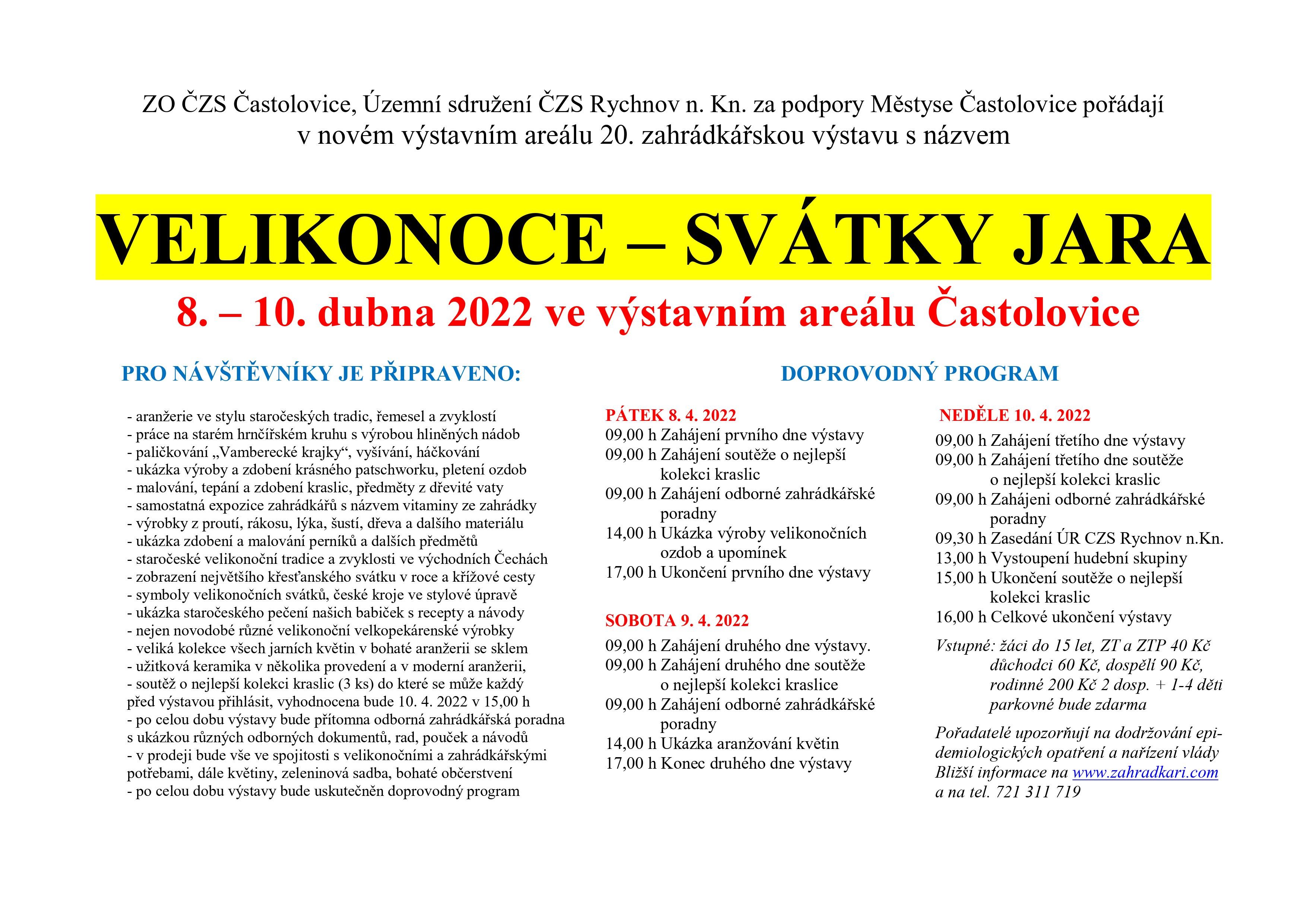 Velikonoce - svtky jara - program