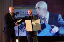 02. Prize award being handed out to Mr. Hřebáček, Director of KRNAP