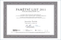 Commemorative Certificate