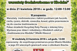 Wiosenne spotkanie z historia warsztaty rednioiwieczne w Klodzku 