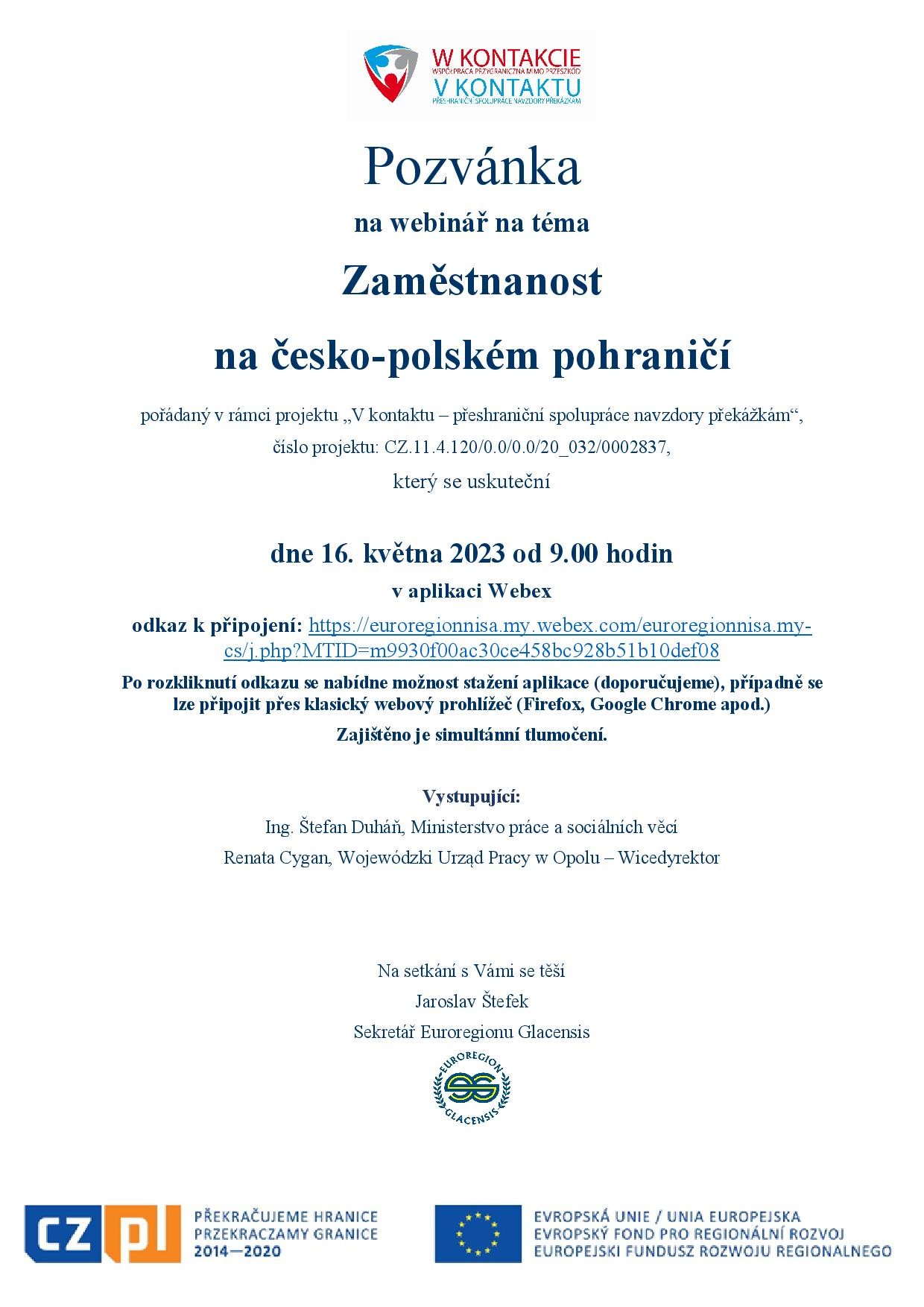 Pozvnka_Zamstnanost na CZ-PL pohrani_16.5.2023