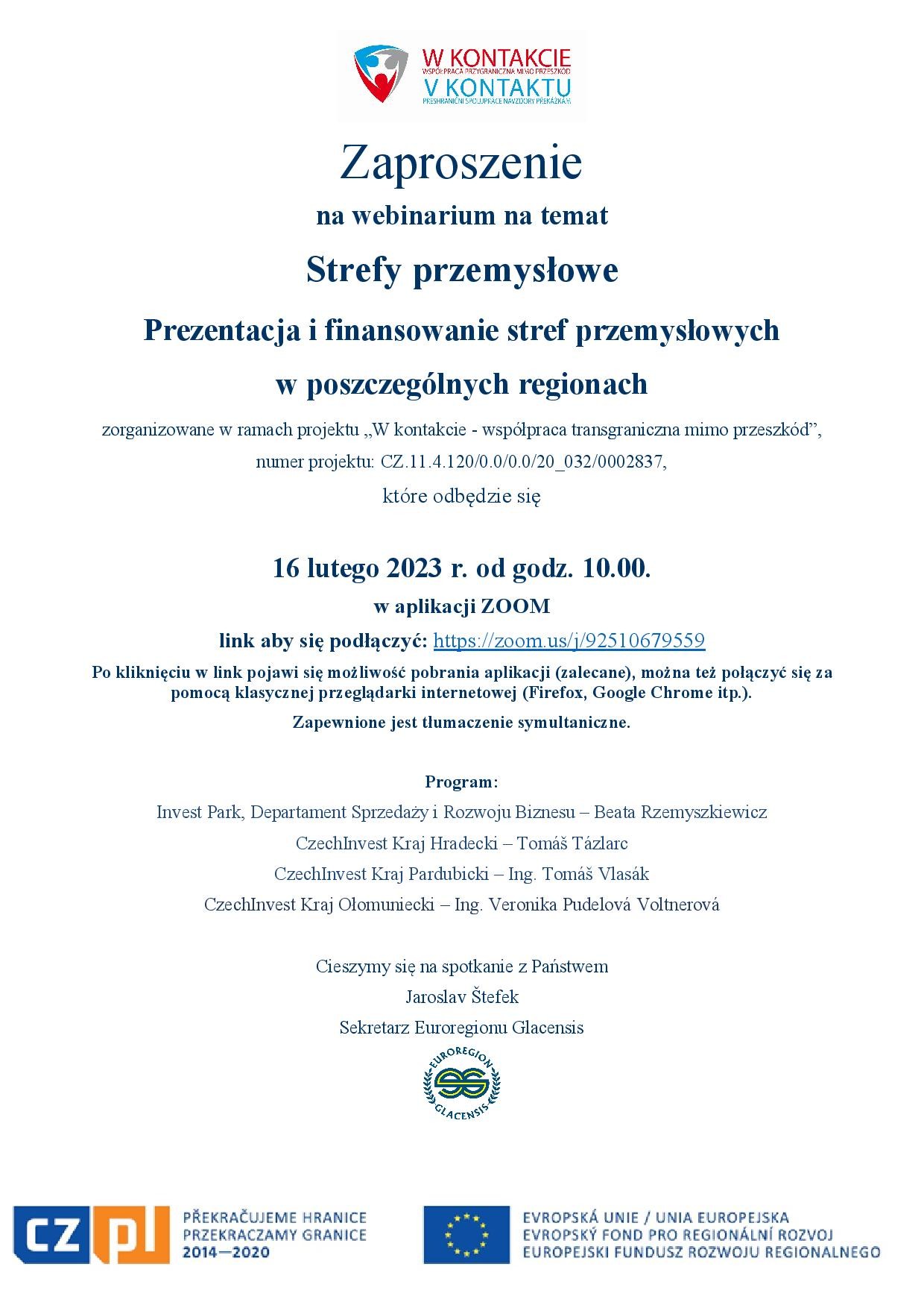 Zaproszenie_Strefy przemysowe_16.2.2023